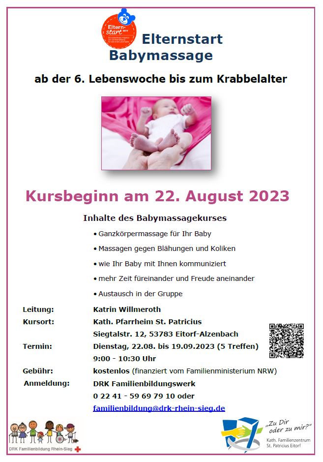 Elternstart Babymassage August