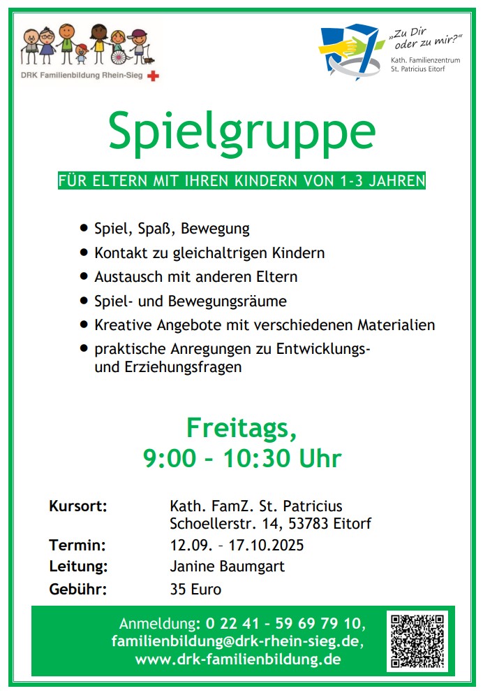 Spielgruppe Kita Patricius ab September 25