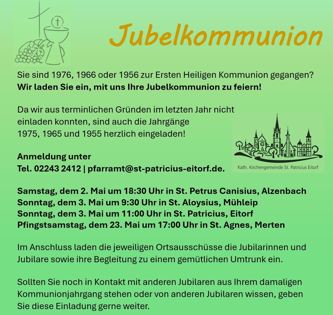 Jubelkommunion St. Patricius